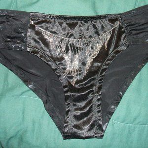 Frederick's of Hollywood Black Panty size M Chains